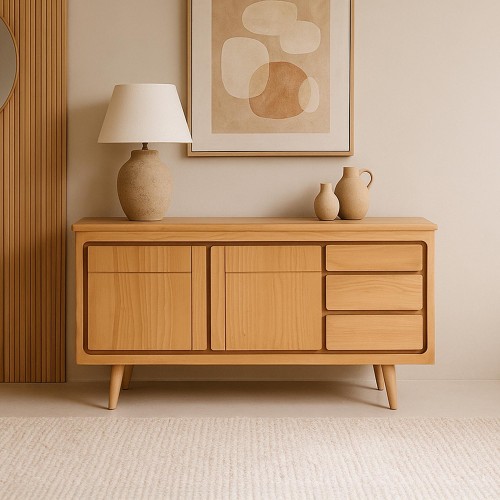 Buffet en bois massif 150...