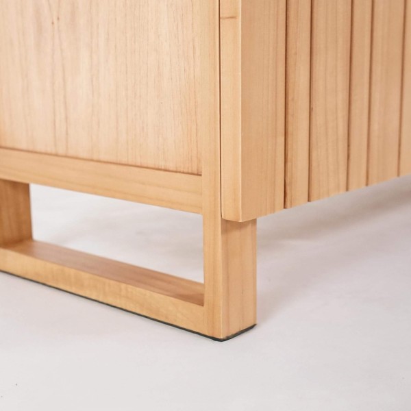 Enfilade en bois massif 3 portes 170 cm - Satya