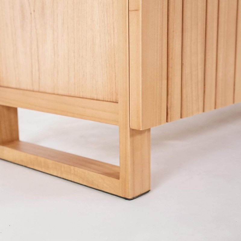 Enfilade en bois massif 3 portes 170 cm - Satya