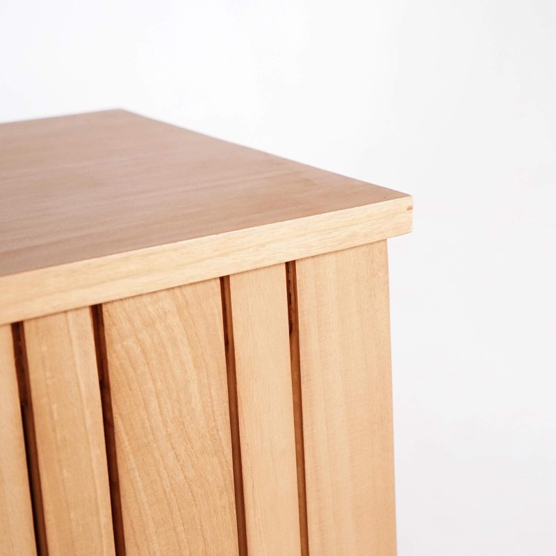 Enfilade en bois massif 3 portes 170 cm - Satya