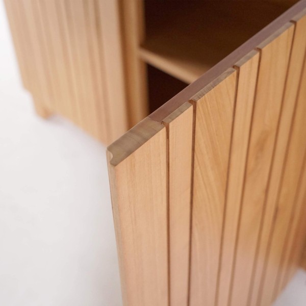 Enfilade en bois massif 3 portes 170 cm - Satya