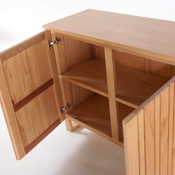Enfilade en bois massif 3 portes 170 cm - Satya