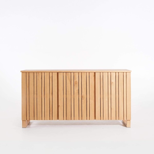 Enfilade en bois massif 3 portes 170 cm - Satya