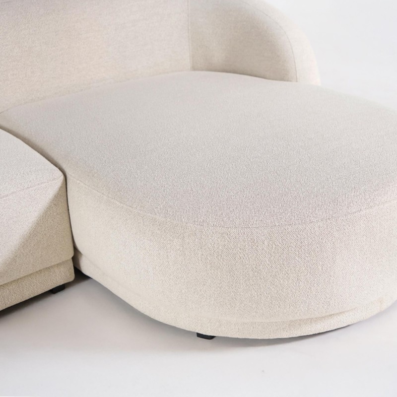 Canapé d'angle 3 places avec méridienne droite  - Elora