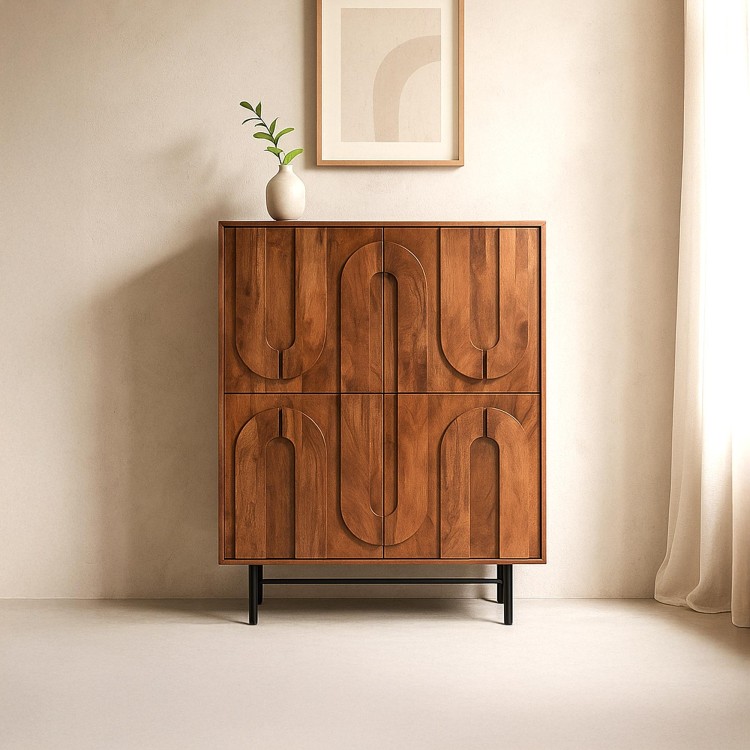 Meuble bar en bois massif - Flow