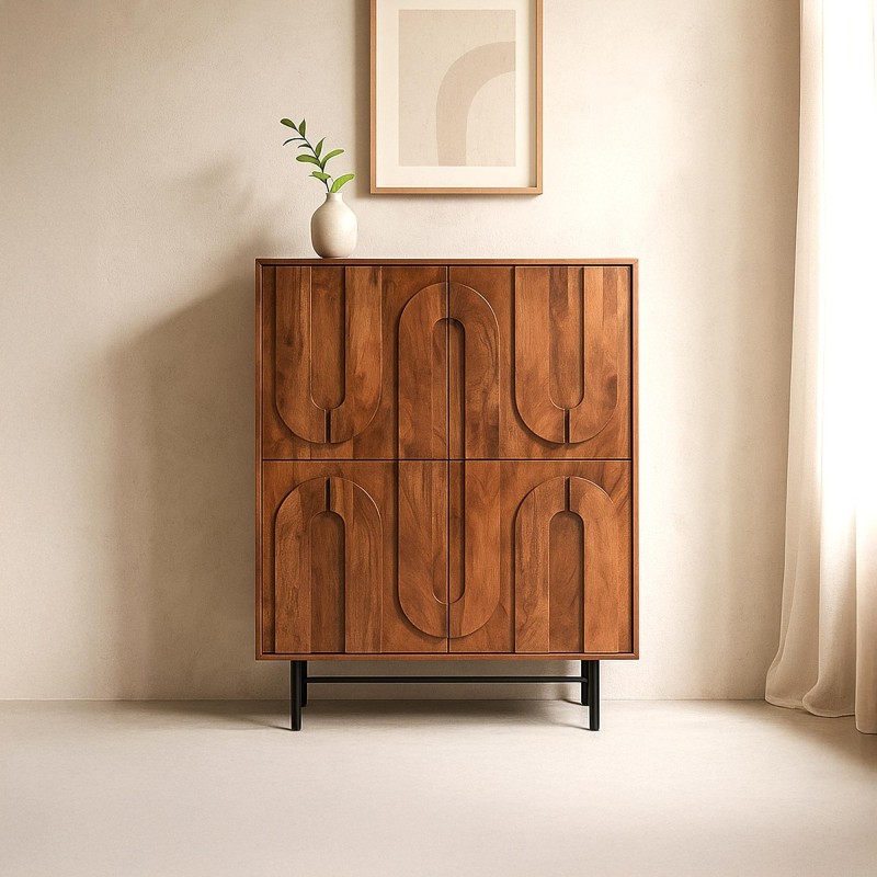 Meuble bar en bois massif - Flow