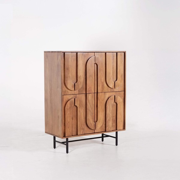 Meuble bar en bois massif - Flow