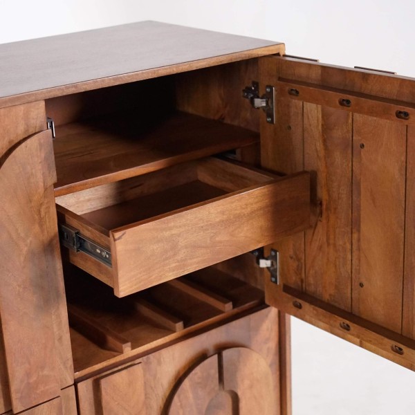 Meuble bar en bois massif - Flow