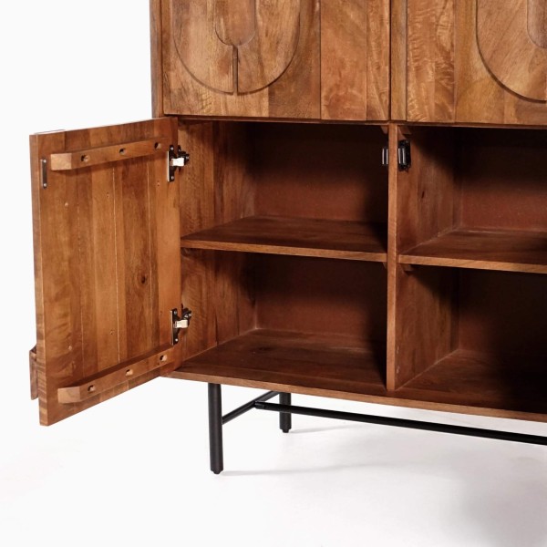 Meuble bar en bois massif - Flow