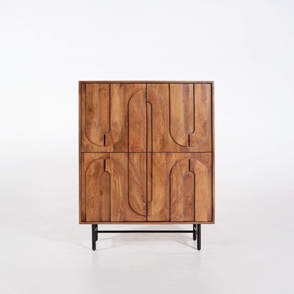 Meuble bar en bois massif - Flow