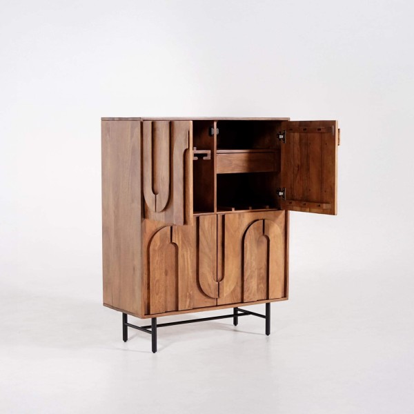 Meuble bar en bois massif - Flow