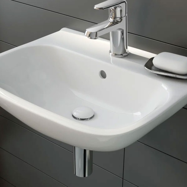 Siphon pour évier de salle de bain, Chromé