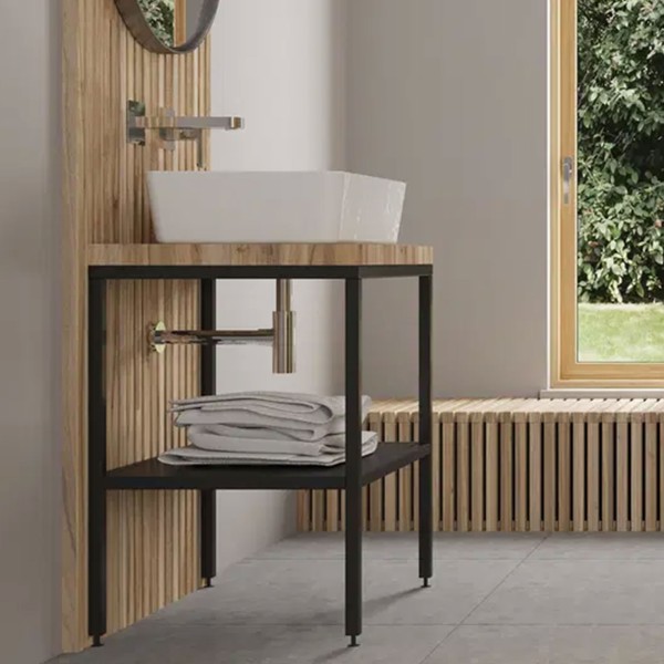 Siphon pour évier de salle de bain, Chromé