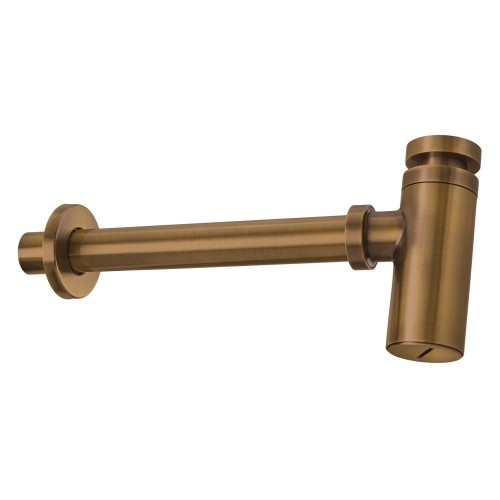 Siphon pour évier de salle de bain, Bronze brossé