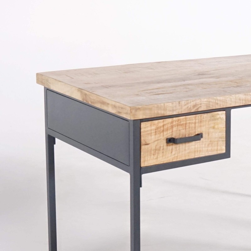 Bureau style industriel en bois et métal - Cambridge Bureau style industriel en bois et métal - Cambridge