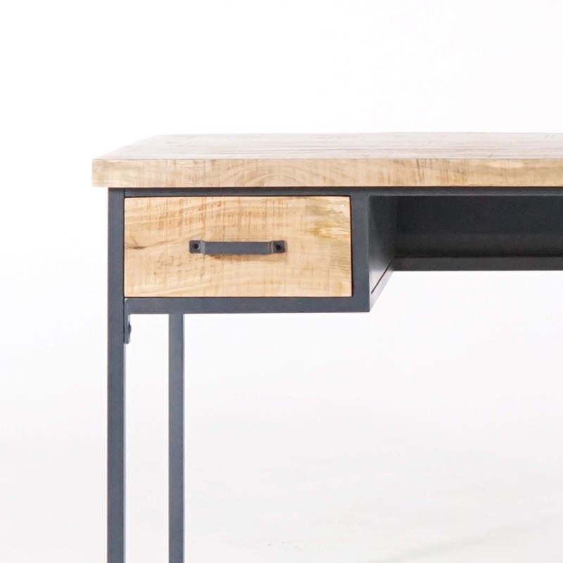 Bureau style industriel en bois et métal - Cambridge Bureau style industriel en bois et métal - Cambridge