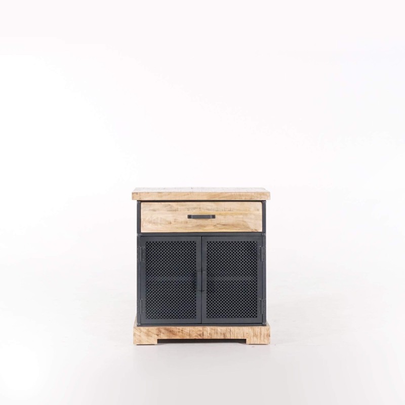 Petit buffet style industriel en métal et bois - Cambridge Petit buffet style industriel en métal et bois - Cambridge