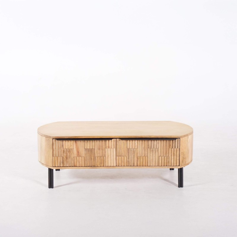 Table basse en bois de manguier massif - Uma Table basse en bois de manguier massif - Uma