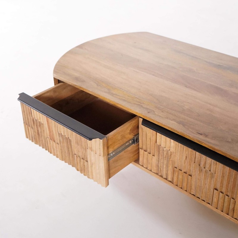 Table basse en bois de manguier massif - Uma Table basse en bois de manguier massif - Uma