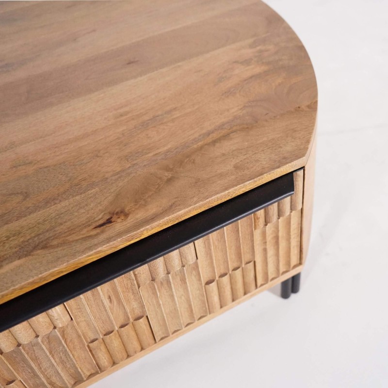 Table basse en bois de manguier massif - Uma Table basse en bois de manguier massif - Uma