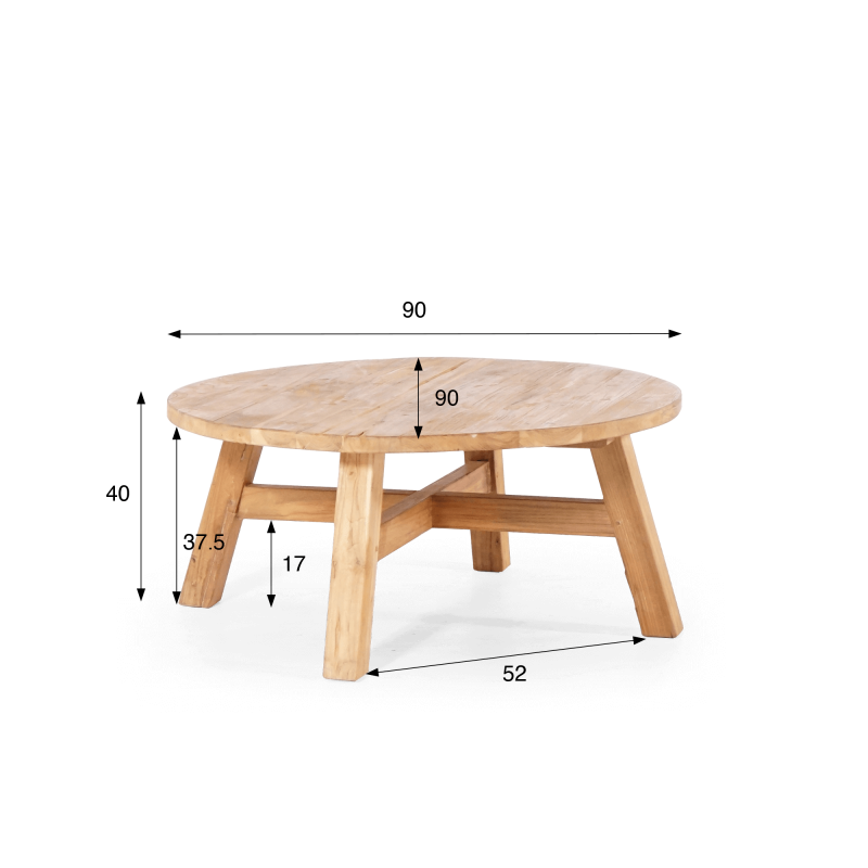Table basse en bois massif - Luzio Table basse en bois massif - Luzio