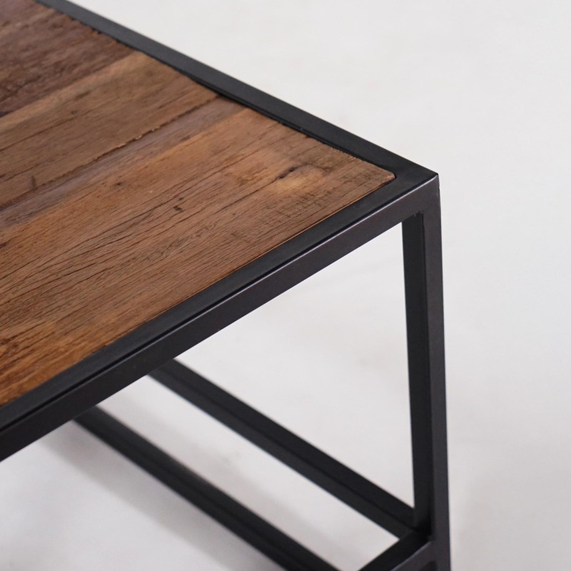Table de salon en bois recyclé - Recycled Table de salon en bois recyclé - Recycled