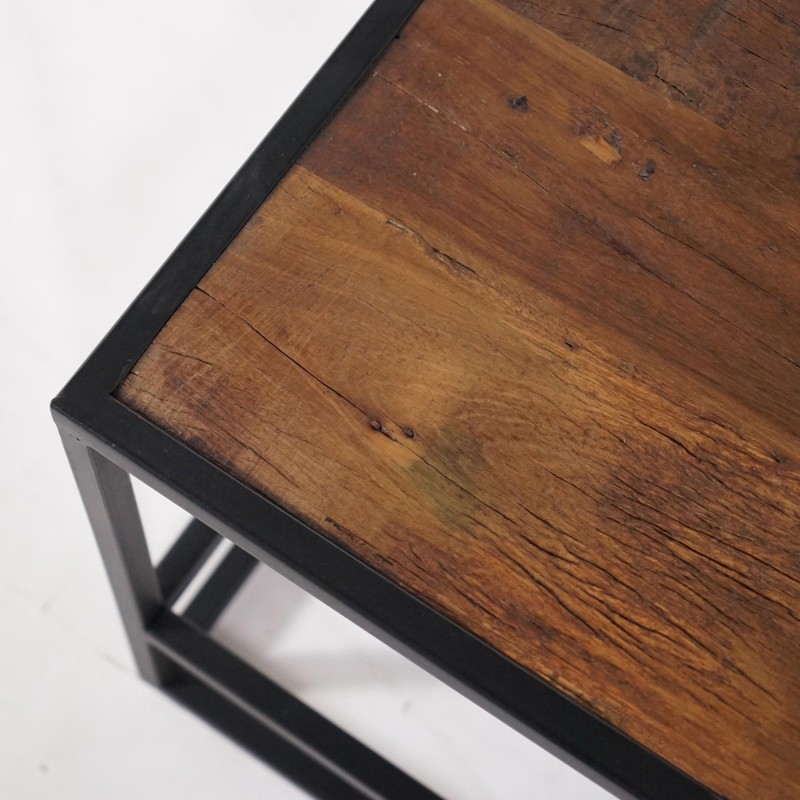 Table de salon en bois recyclé - Recycled Table de salon en bois recyclé - Recycled