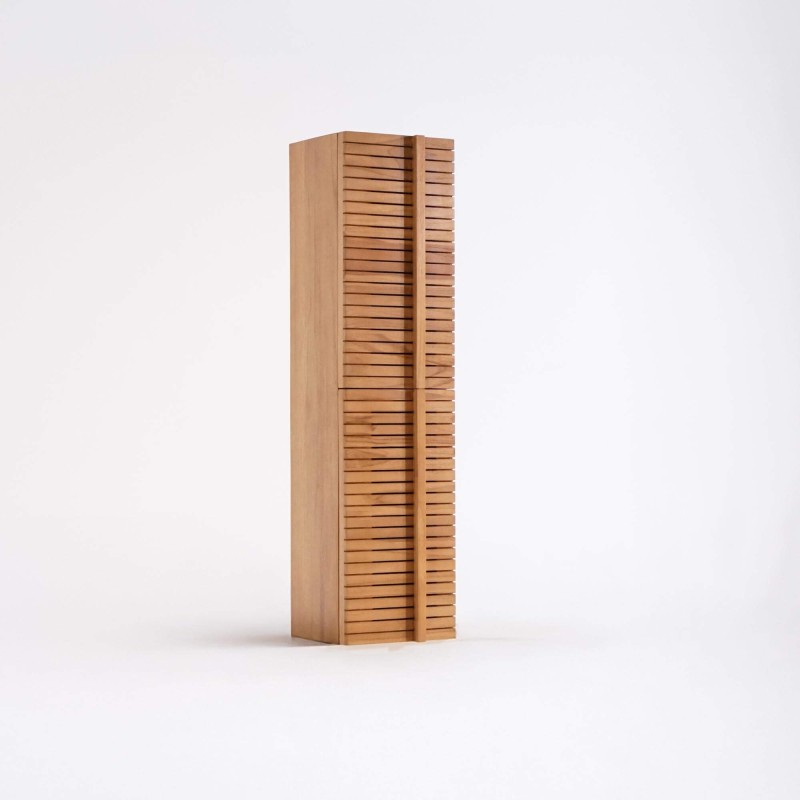 Colonne de salle de bain en bois massif de teck - Devika Colonne de salle de bain en bois massif de teck - Devika