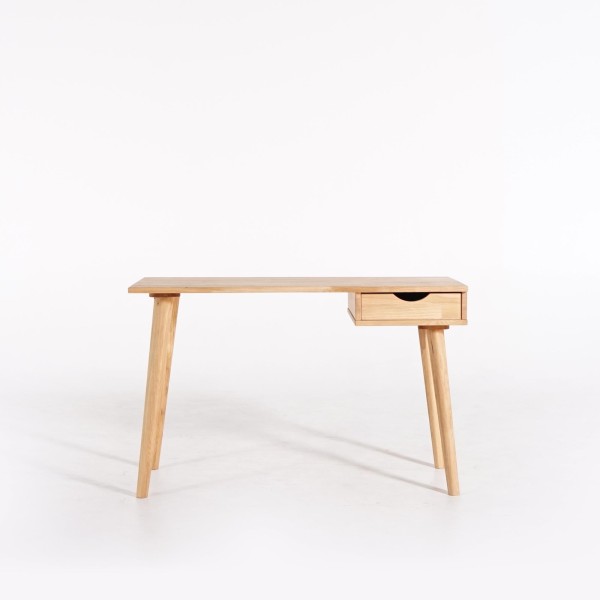 Bureau en bois de chêne 120 x 55 cm