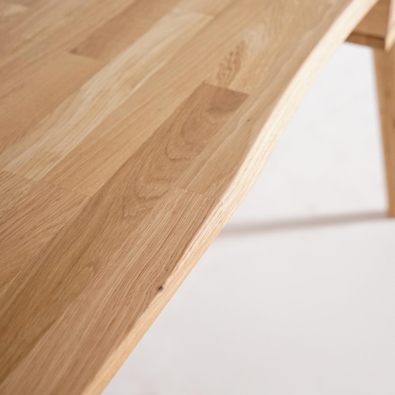 Bureau en bois de chêne 120 x 55 cm