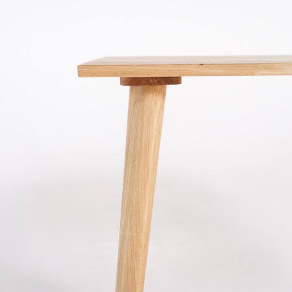 Bureau en bois de chêne 120 x 55 cm