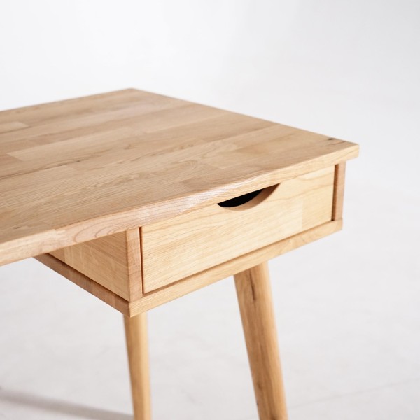Bureau en bois de chêne 120 x 55 cm