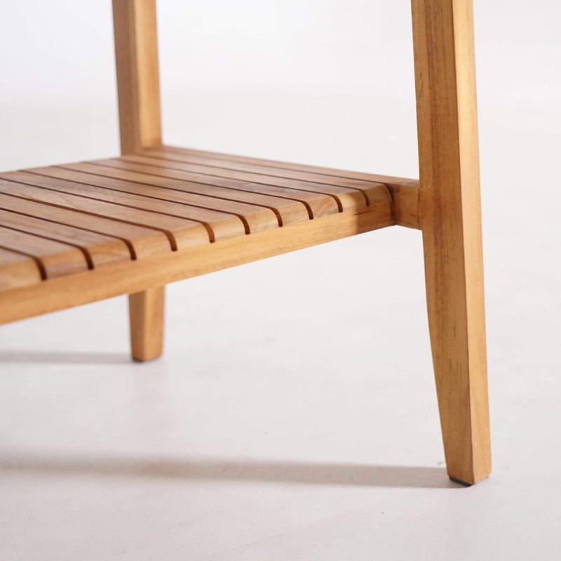 Porte serviettes de salle de bain en bois massif de teck - Devika Porte serviettes de salle de bain en bois massif de teck - Devika