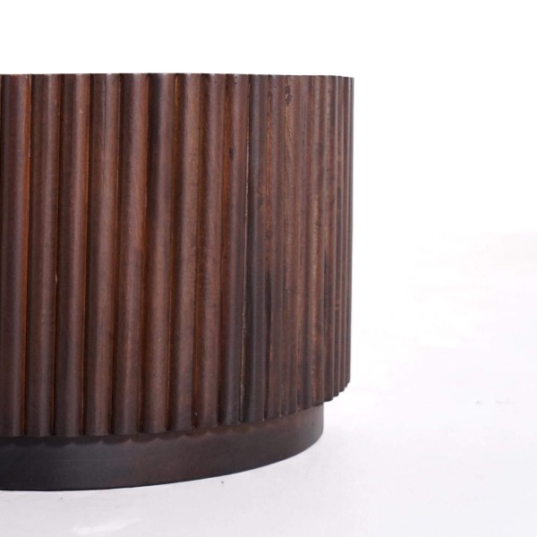 Ensemble de 2 tables basses en bois massif - Sohana