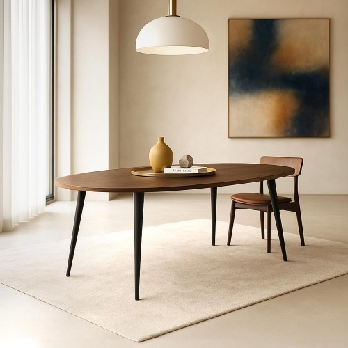 Table à manger en bois massif de manguier - Suna