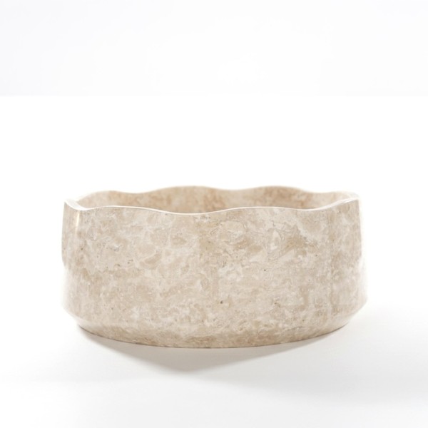 Vasque de salle bain à poser en pierre - Flower