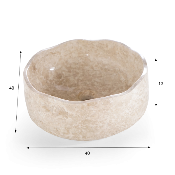 Vasque de salle bain à poser en pierre - Flower