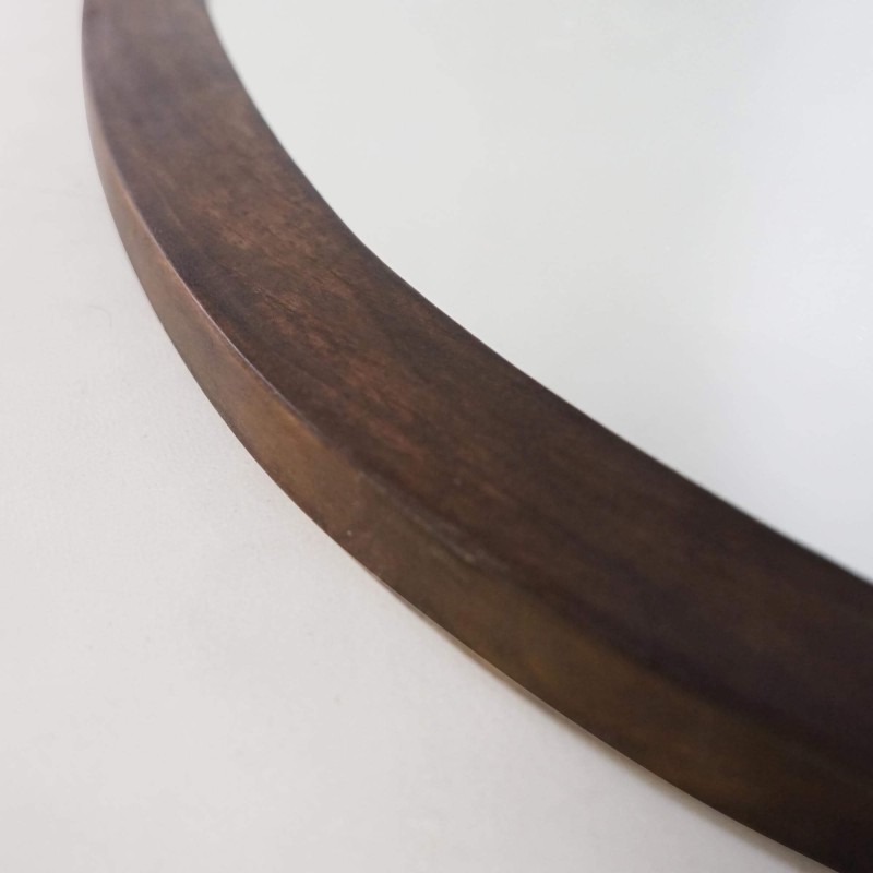 Miroir avec cadre en bois massif artisanal avec design organique - Aube