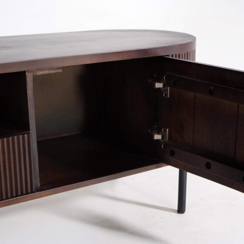 Meuble TV 160 cm en bois de manguier - Sohana