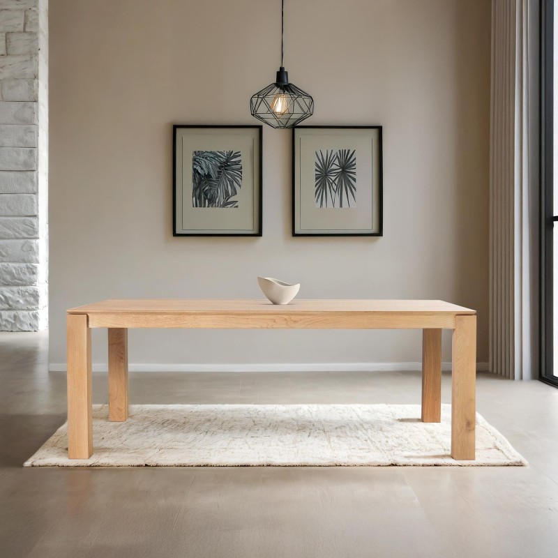 Table à manger en chêne massif 200 cm - Yseult