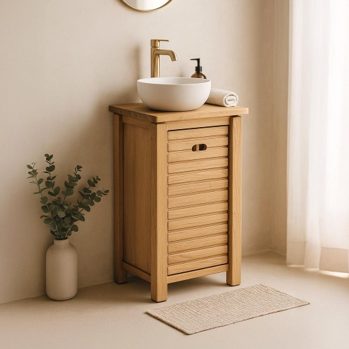 Meuble lave mains en bois...