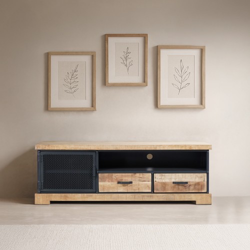 Meuble TV 150 cm en bois...