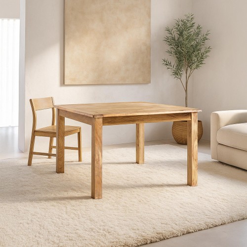 Table à manger carrée en bois massif - Paris