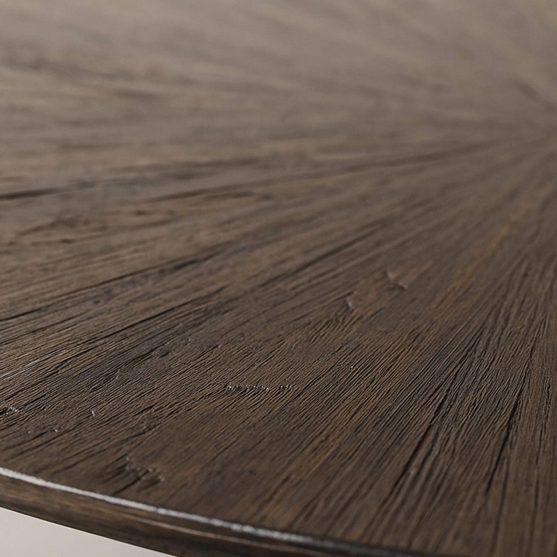 Lot de 2 tables de salon rondes en bois de teck - Ovo