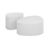 Table basse design blanche en marbre composite (lot de 2) - Arco