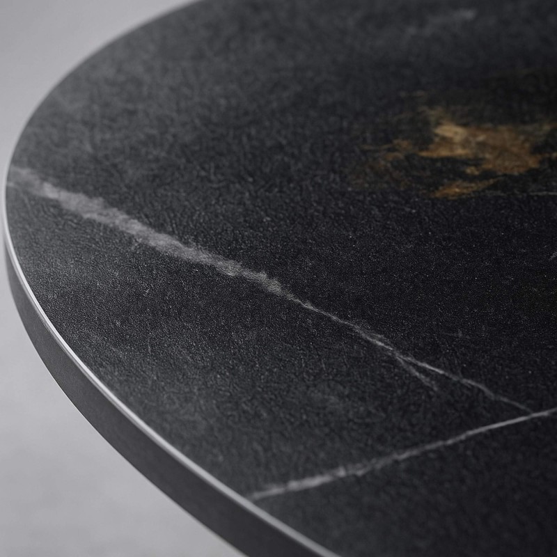 Set de 2 tables basses de forme organique en céramique