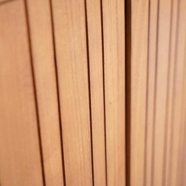 Meuble de salle de bain en bois massif avec simple vasque encastrée (blanc brillant) - Satya