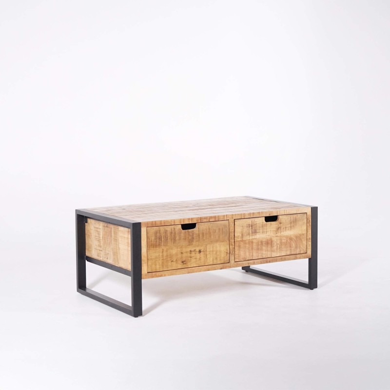 Table de salon en bois massif de manguier - Kansas