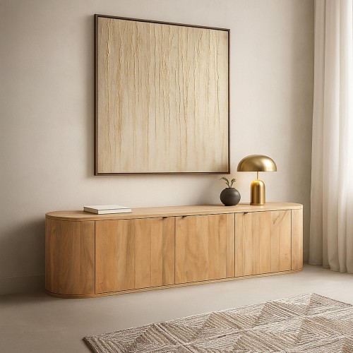 Meuble TV en bois massif...