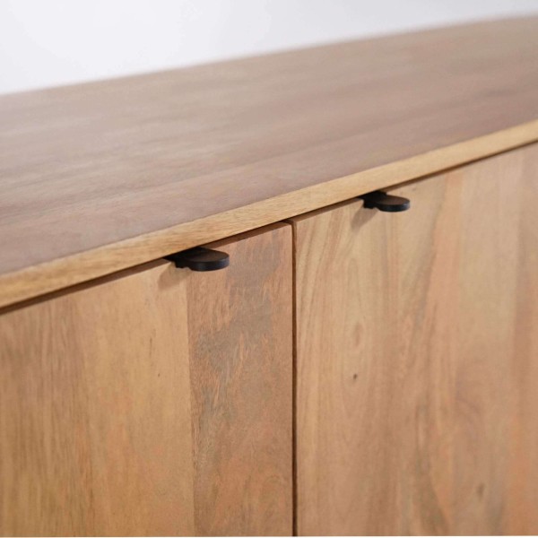 Meuble TV en bois massif 200 cm - Timea